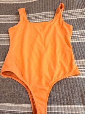 Francesca's Collections Orange Women’s medium Bodysuit